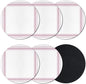 Coasters Set of 6, Modern Minimalist Styles Round Drink Coasters