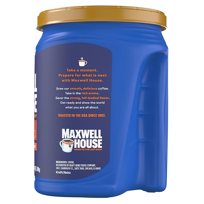 Maxwell House Wake Up Roast Ground Coffee, 40.4 oz Canister