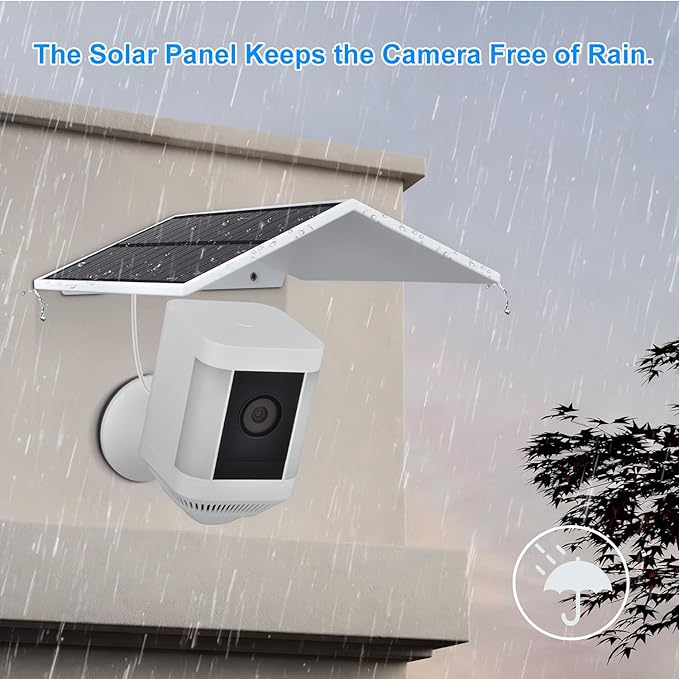 Solar Panel for Ring Camera Spotlight Cam Plus/Pro & Stick Up Cam/Pro Battery