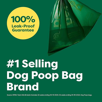 Earth Rated Dog Poop Bags Value Pack, Leak-Proof and Extra-Thick Pet Waste Bag for Big and Small Dogs, Refill Rolls, Unscented, 600 Count