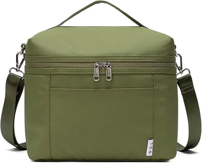 NOL Natural Organic Lifestyle Insulated Lunch Bags for Women Cooler Bag Lightweight Nylon Waterproof Lunch Box For Work