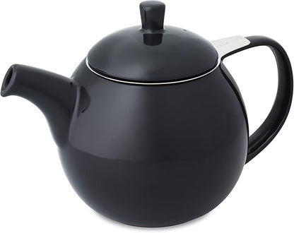 FORLIFE Curve Teapot with Infuser, 24-Ounce, Black Graphite