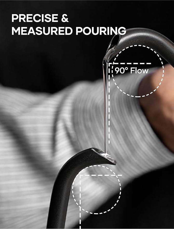 Electric Kettle, Gooseneck Electric Kettle, ±1℉ Temperature Control, Stainless Steel Inner, Quick Heating, for Pour Over Coffee, Brew Tea, Boil Hot Water, 1500W/0.9L Dark Gray