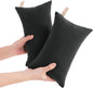 NTBAY Tiny Pillows, Down Alternative 7"x11" Microfiber Mini Pillow for Travel, Pets, Soft Machine Washable Small Pillows for Neck, Wrist, Lumbar and Knee, Black