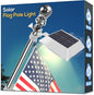 Solar Flag Pole Light, Bright Warm White 3000k Flagpole Light Upgrade Solar