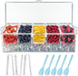 INNOVATIVE LIFE Bar Serving Tray on Ice with 5 Compartments Container, Fruit Trays for Serving, Garnish Platters with Lid, Clear