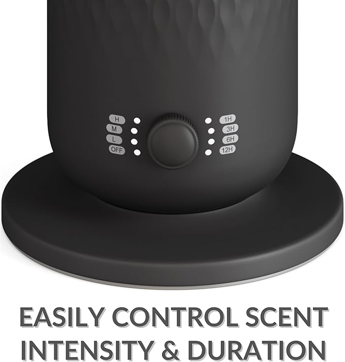 The AirScent Waterless Diffuser - Cold Air Scent Diffuser Oil Machine for Homes, Offices, Hotels and Spas - Aromatherapy Diffuser for Aesthetic Scenting - Black - 4.05 Oz - Fragrance Not Included