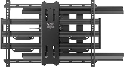 Kanto PMX700 Pro Series Full Motion Articulating TV Wall Mount for 50" to 100" TVs | Adjustable Positioning | Integrated Cable Management | Toolless Tilt