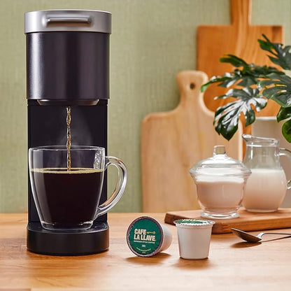 Cafe La Llave 24 Count Dark Roast Coffee Pods, Espresso Style, Compatible with Keurig Brewers, Single Serve Rich Bold Flavor