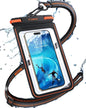 TORRAS IPX8 Waterproof Phone Pouch Floating, Underwater Screen Touchable, Water Proof Case with Lanyard for iPhone 16 Pro Max 15 S25, Cellphone Dry Bag Cruise Essentials 7.0 inch, Black