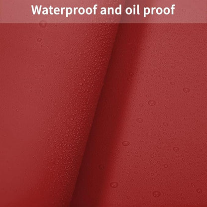 Leather Table Cover,1.8mm Thick,40x40 Inch Table Protector,Table Protector for Dining Room Table,Dining Table Cover,Table Cover Protector.(Black+Wine Red,40x40)