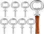 Metal Bottle Opener Kit Blank Bottle Opener Stainless Steel Open Inserts Hardware for Wedding Wine Party DIY Project Craft Wood Turning(Silver,7 Pieces)