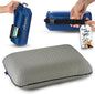 Travel & Camping Comfortable Memory Foam Pillow – Easy to Carry Portable Bag – Temperature Regulating Pillow Case (Grey)