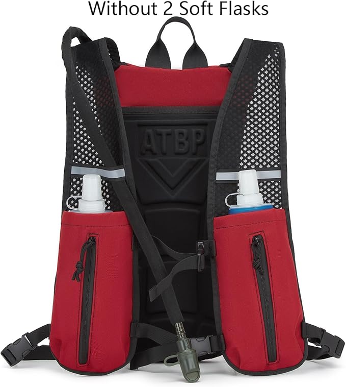 ATBP Running Hydration Vest Pack Tactical 3L Water Bladder Backpack Bag for Cycling Marathon Hiking Daypack Men & Women