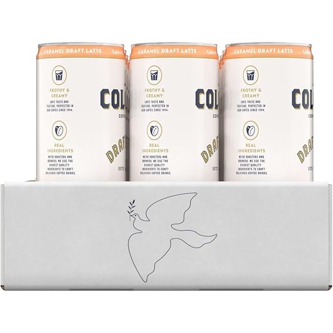 La Colombe Coffee, Caramel Draft Latte, 11 fl oz Cans (Pack of 12), Coffeehouse Quality Cold Brew, Specialty Grade Coffee Beans, Ready-to-Drink On-the-Go