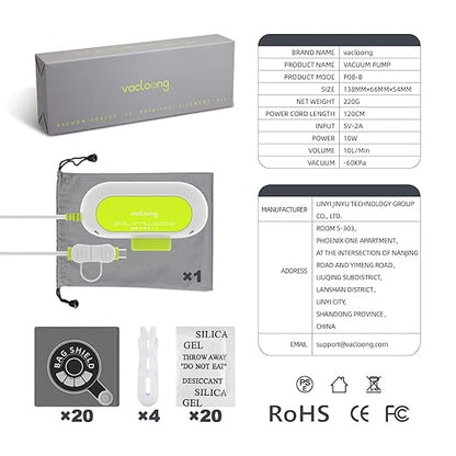 Vacuum-Sealed 3D Printing Filament Bags, 25 Packs Lightproof Vacuum Storage Bags, Moisture-Proof 3D Printer Filament Bags, Sorting & Storage of Various Filament with Desiccant