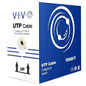 VIVO 1,000ft Bulk Cat6 Wire, CCA Ethernet Cable, 23 AWG, UTP Pull Box, LAN Network, White, CABLE-V004W