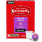 Community Coffee French Roast 24 Count Coffee Pods, Extra Dark Roast, Compatible with Keurig 2.0 K-cup Brewers, 24 Count (Pack of 1)
