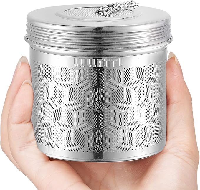 Extra Large Tea Ball Infuser for Pitcher(2 Pack), 18/8 Stainless Steel Tea Steeper, Extra Fine Mesh Tea Strainer Perfect for Brewing Herbs, Iced Tea, Coffee, Cooking Soup