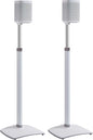 SANUS Adjustable Height Wireless Speaker Stands Designed for Sonos One, One SL, and Play:1 - Tool-Free Adjustment up to 16" and Built-in Cable Management (White)