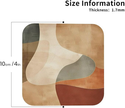 Minimal Abstract Shapes Print Coasters
