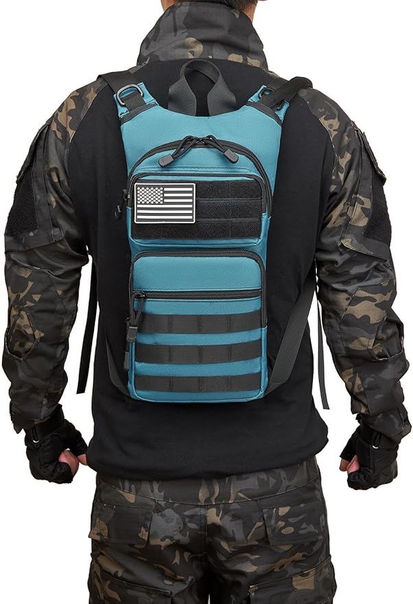 ATBP Insulated Water Hydration Pack Bag with 3L TPU Bladder Tactical Molle Hydration Backpack for Hiking Cycling Running