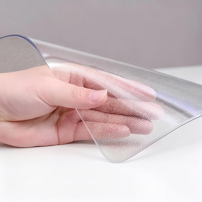 Frosted Table Protector 40 x 60 Inch, 1.9mm Thick Waterproof PVC Plastic Table Cover, Durable Table Pad for Dining Room, Kitchen, Writing Desk, and Coffee Tables