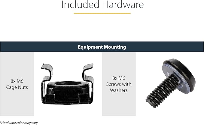 StarTech.com 2U Server Rack Shelf - Universal Rack Mount Cantilever Shelf for 19" Network Equipment Rack & Cabinet - Heavy Duty Steel – Weight Capacity 125lb/56kg - 18" Deep Tray, Black (CABSHELFHD)