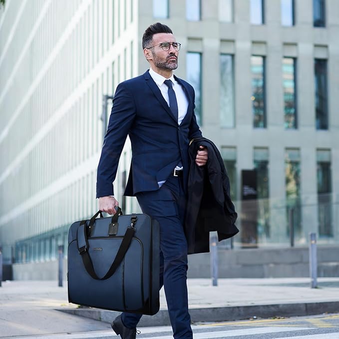 Noozion Garment Bag for Travel Large Carry On Suit Bag Hanging Travel Suit Bags Waterproof Suitcase Luggage Bag for Men Women Business Trips with Shoulder Strap