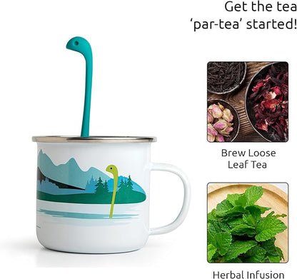 OTOTO Nessie Tea Infuser Set - Cup & Spoon - Loose Leaf Tea Infuser