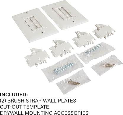 SANUS in-Wall Cable Management Kit - Hides AV Cables Behind The Wall - SA-IWCM2-W1