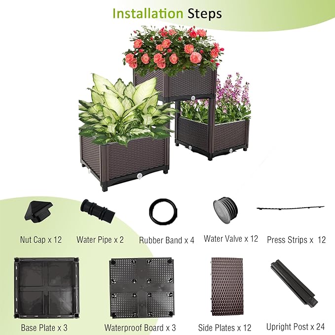 Raised Garden Bed with Legs Planters