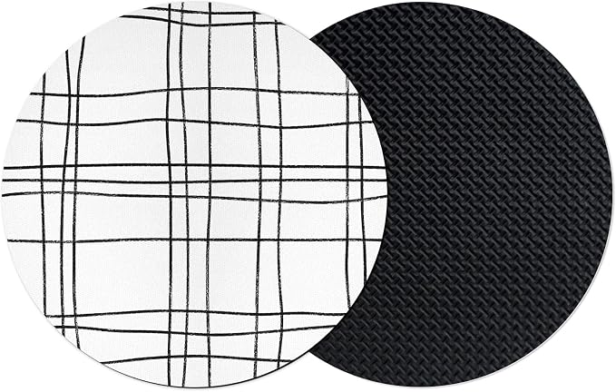 Modern Minimalist Lines Coasters Set of 2, Absorbent Coasters