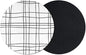 Modern Minimalist Lines Coasters Set of 2, Absorbent Coasters