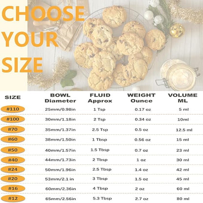 Cookie Scoop, Ice Cream Scoop, 2.5Tbsp/42ml/1.4 oz Cookie Scoops for Baking, 18/8 Stainless Steel Cookie Scooper for Baking, Cookie Dough Scoop, Ice Cream Scooper with Trigger Release (#24)