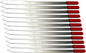 Premium Stainless Steel Barbecue Skewers BBQ Outdoor Grill Skewer stick with Solid Wood Handle for Grilling Shish Kebob Koubideh Persian Brazilian Kebab 1" wide and 24" long (12pcs)
