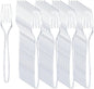 Liacere 360Pcs Clear Plastic Forks -Disposable Plastic Forks BPA-Free, 6.7-inch Heavy Duty Clear Disposable Cutlery, Suitable for Parties and Restaurants, Perfection at the Tip of Your Fork
