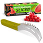 Stainless Steel Watermelon Slicer Tool – 9.05" x 1.5" Watermelon Cutter Tool Cuts 1 In Cubes & Slices – Ergonomic Handle, Mess-Free Fruit Cutting for Cantaloupe, Honeydew, Papaya & Other Summer Snacks