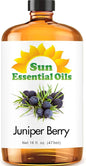 Sun Essential Oils Juniper Berry Essential Oil 16oz for Aromatherapy, Diffuser, Calming, Skin, Sleep