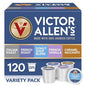 Victor Allen's Coffee Variety Pack, 120 Count, Single Serve Coffee Pods for Keurig K-Cup Brewers