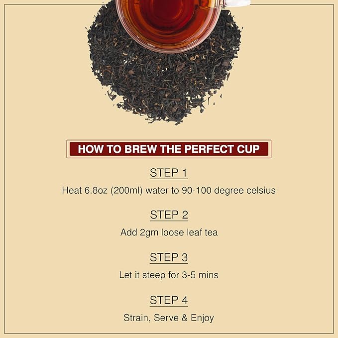 BREWIX, English Breakfast Black Tea Leaves (50+ Cups, 3.53oz/100g) Gluten Free | Strong, Robust & Aromatic | High Caffeine Loose Leaf