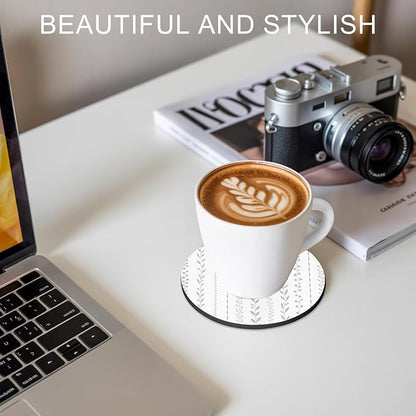 Modern Minimalist Coasters Set of 6, Absorbent Coasters