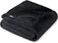 Bare Home Fleece Blanket - Throw/Travel - Ultra-Soft Lightweight for Bed, Sofa, and Couch - Luxury Microplush - Cozy Warm Blanket (Throw/Travel, Black)