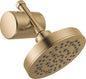 Delta Faucet 5-Setting Shower Head Gold with Clarifi Standard Shower Filter Attachment with Filter