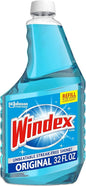 Windex Glass and Window Cleaner Spray Bottle, Bottle Made from 100% Recycled Plastic, Surface Cleaning Spray, Original Blue Scent, 32 Fl Oz