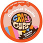 Crazy Cups Flavored Coffee Pods, Caramel Vanilla, Single Serve for Keurig K Cups Machines, Medium Roast in Recyclable Pods(Pack of 1, 22 Count Total)