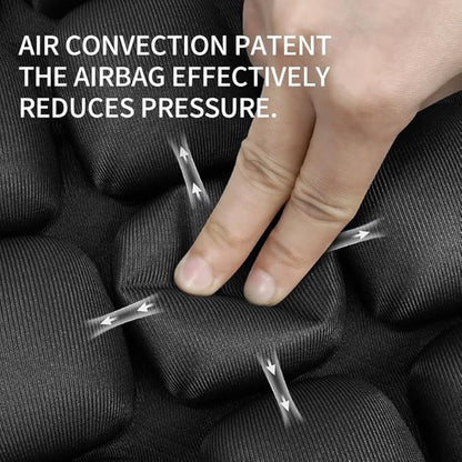 Sondor Travel Cushion Inflatable Seat Cushionair Cushion Inflatable Chair Air Seat Car Portable Breathable Comfort,Pain Pressure Relief Camping Ideal for Daily Use Prolonged Sitting (Black)