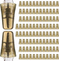 Chengu 100 Pieces Liquor Bottle Covers Pour Spout Covers Bar Toppers for Bottles Universal Pour Dispenser Dust Translucent Silicone Rubber Spout Caps for Bar Home Kitchen Tools Supplies (Champagne)