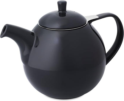FORLIFE Curve Teapot with Infuser, 45-Ounce, Black Graphite