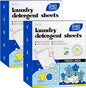 Soulink Laundry Detergent Sheets, 480 Loads (2 Pack) - Eco-Friendly, Plant-Based, Hypoallergenic, No Plastic Jug, Fresh Linen Scent